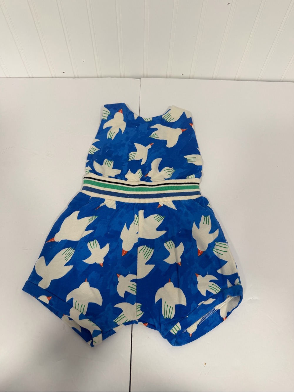 6-12 M Blue Dove Romper By Noe And Zoe NWT